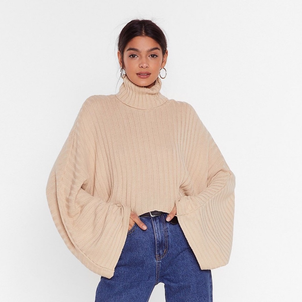 Nasty Gal cropped turtleneck
